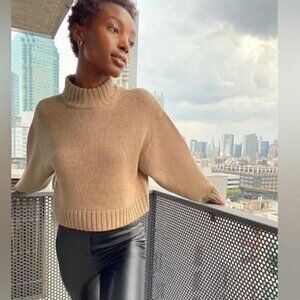 Aritzia Wilfred Tan Harper Sweater - Size Small